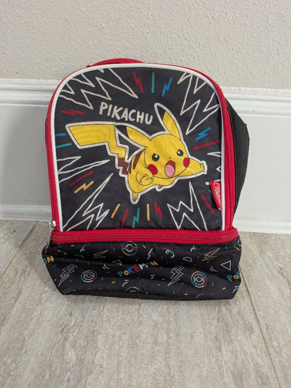 Thermos Pokemon Pikachu Soft Insulated Lunch Box Bag With 2 Compartments